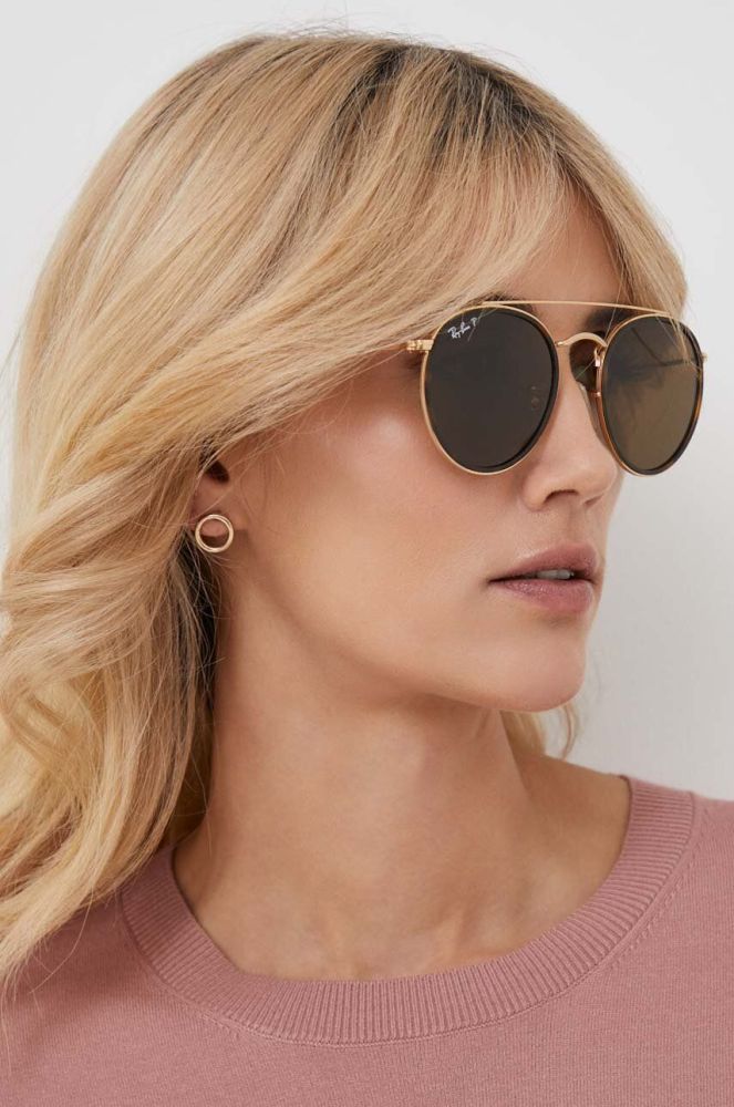 Сонцезахисні окуляри Ray-Ban жіночі колір коричневий (3445107)