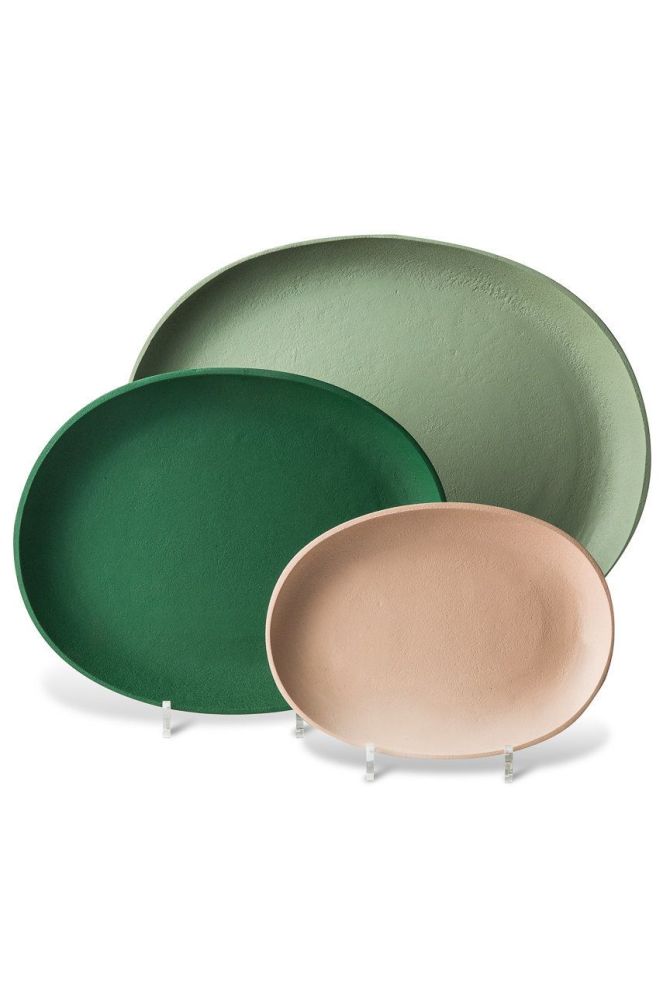 Pols Potten - Декоративні тарілки (3-pack) колір зелений