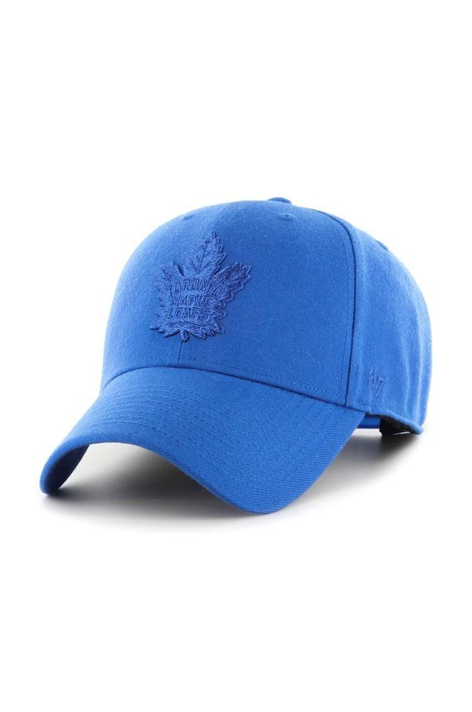 Кепка з домішкою вовни 47brand NHL Toronto Maple Leafs з аплікацією колір блакитний