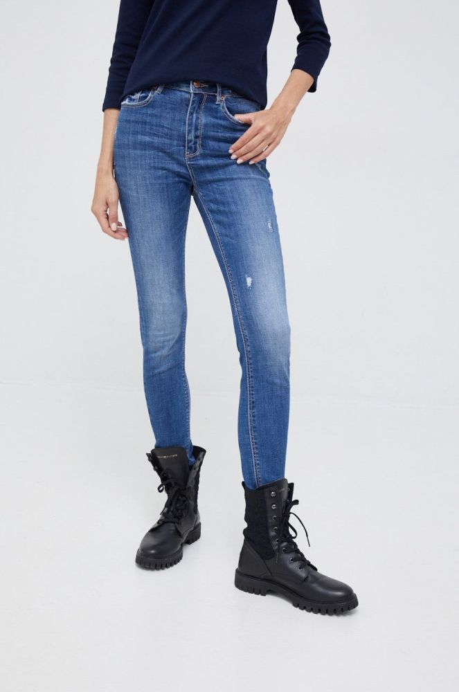 Джинси Vero Moda жіночі висока посадка колір блакитний (2555883)