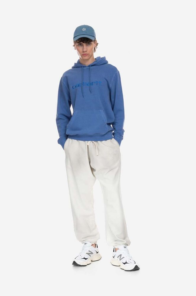 Спортивні штани Guess колір білий однотонні Spodnie GUESS USA Gusa Washed Terry Sweatpant M2BQ10KBB40 G1CG