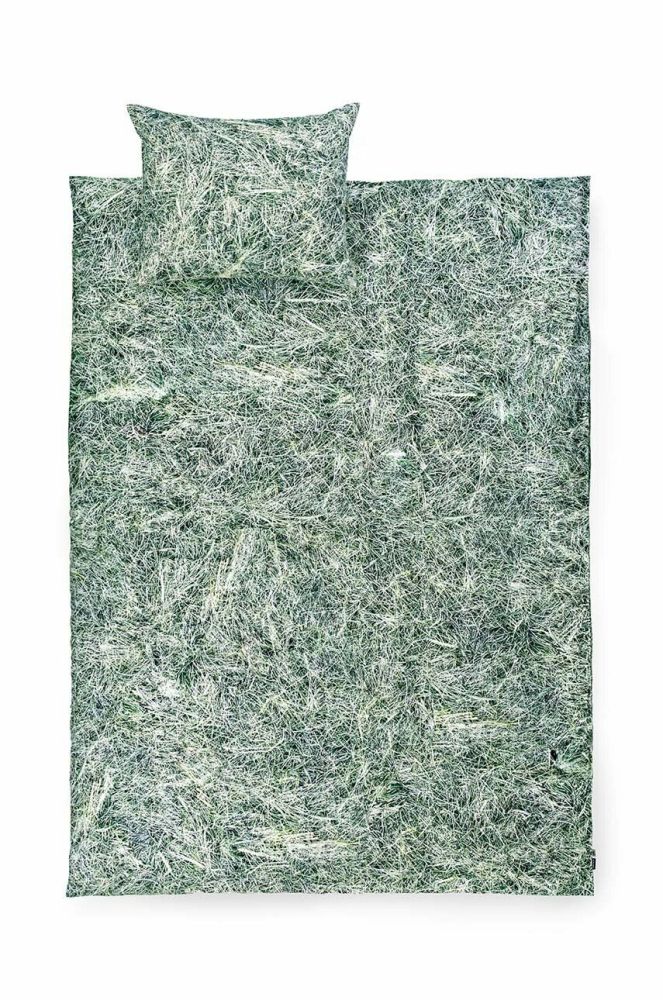 Бавовняний постільний комплект Foonka Siano 140x200 / 70x80 см колір сірий