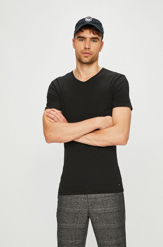 Tommy Hilfiger - Футболка (3-pack) колір чорний (803070)