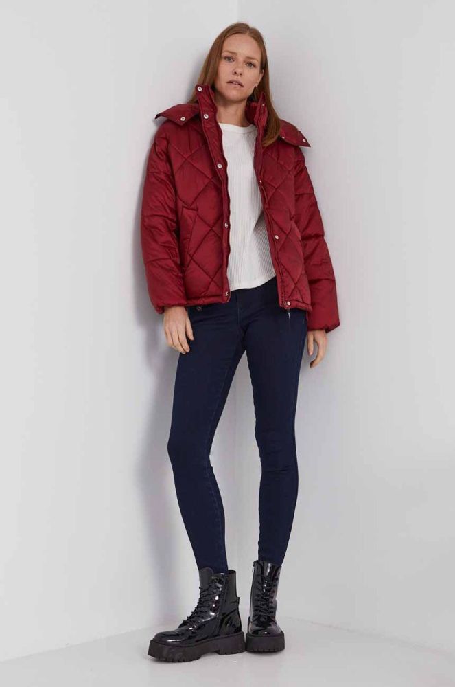 Pepe Jeans Дощовик Claude колір бордо (1746960)