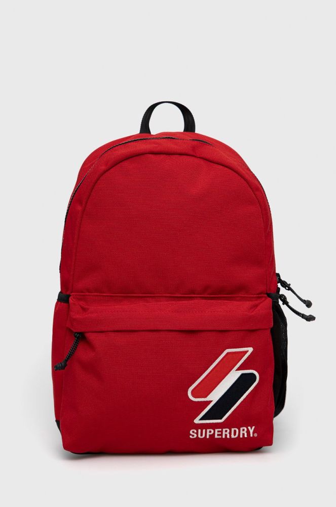 Рюкзак Superdry чоловічий колір червоний великий однотонний (2122085)