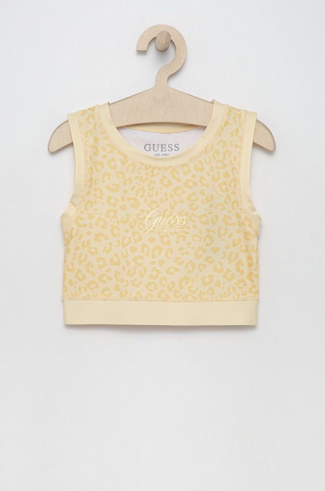Дитячий топ Guess колір жовтий (2424338)