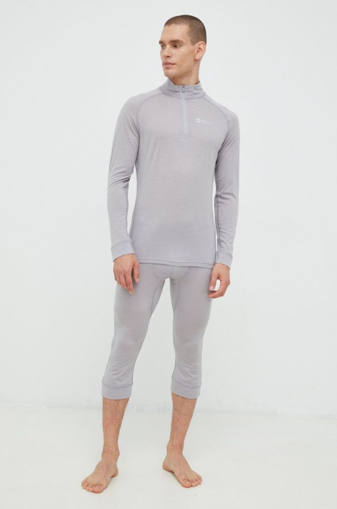 Jack Wolfskin Функціональні легінси Alpspitze Wool колір сірий (2663846)