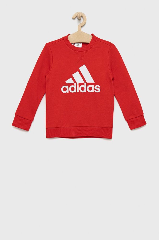 Дитяча кофта adidas Performance колір червоний з принтом