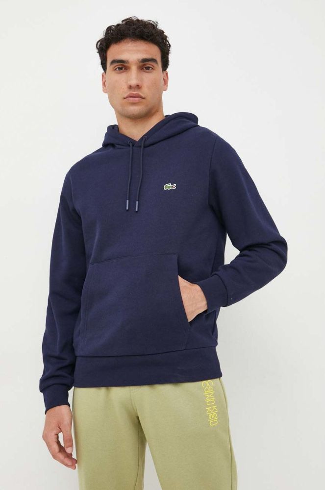 Кофта Lacoste чоловіча колір синій однотонна SH9623-031