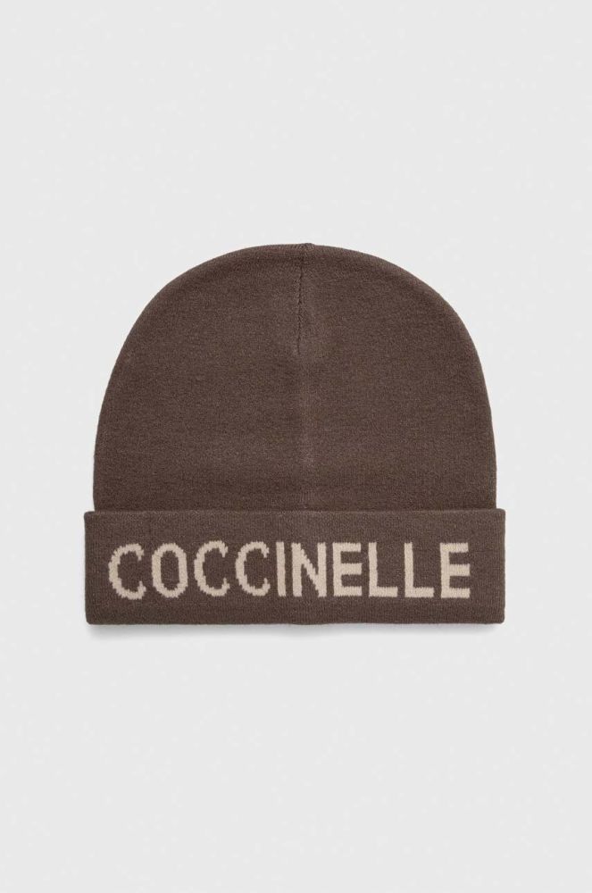 Шапка Coccinelle колір зелений