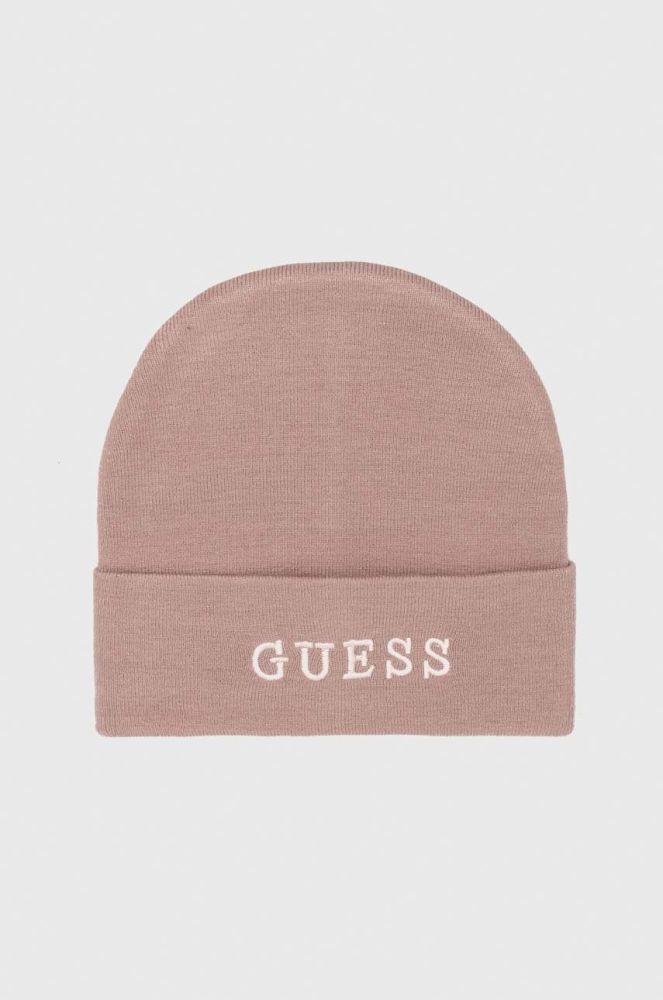 Шапка Guess колір фіолетовий