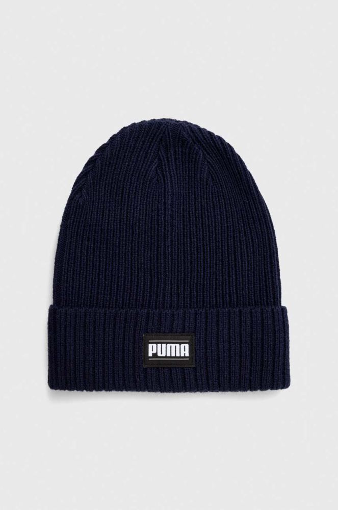 Шапка Puma колір синій з тонкого трикотажу (3537182)