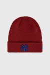Шапка New Era колір червоний з товстого трикотажу (2814929)