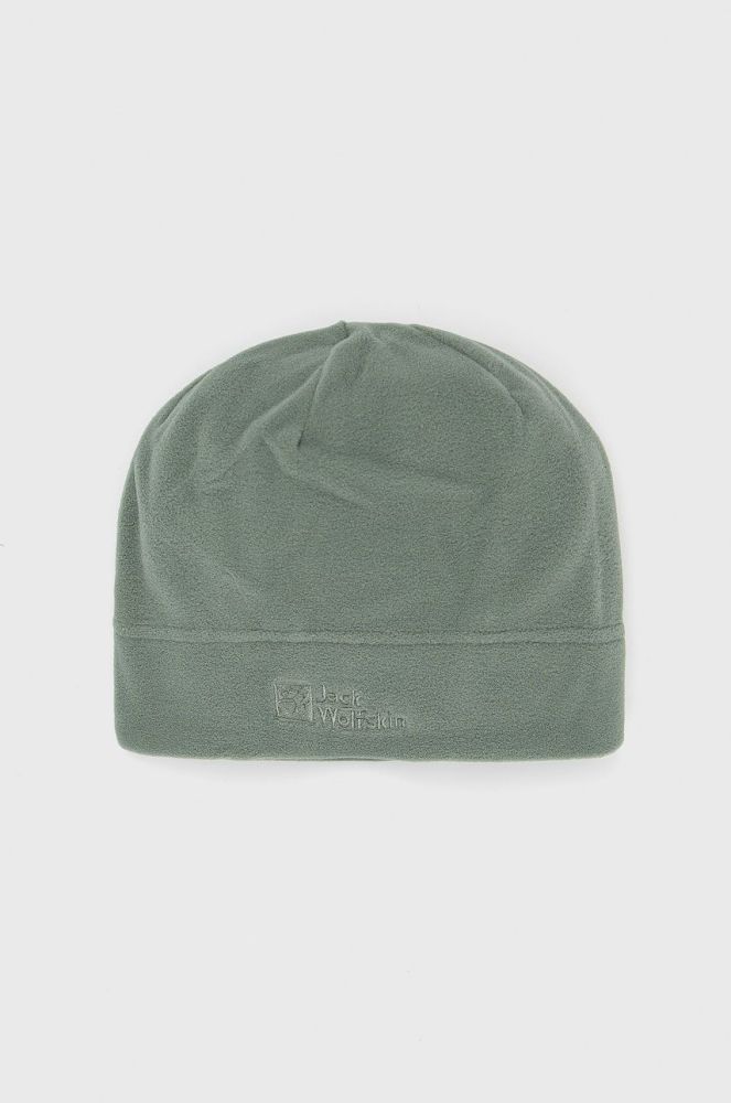 Шапка Jack Wolfskin колір бірюзовий з тонкого трикотажу (2574354)