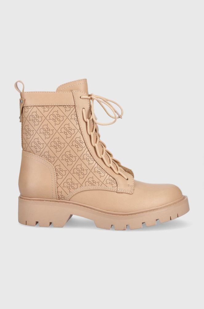 Черевики Guess Raziela3 жіночі колір бежевий на платформі