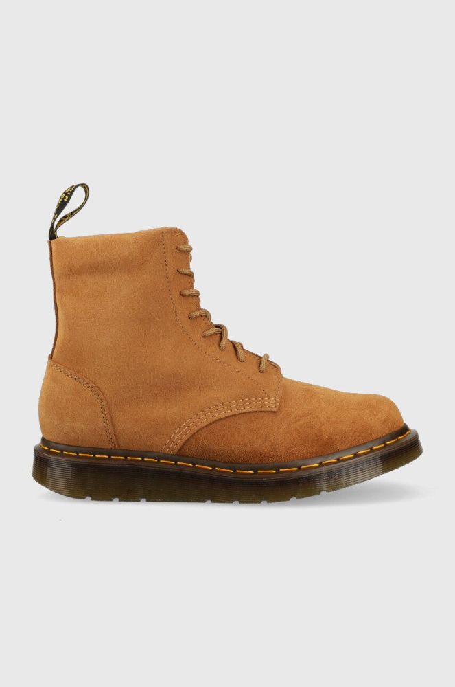 Замшеві черевики Dr. Martens Berman чоловічі колір коричневий