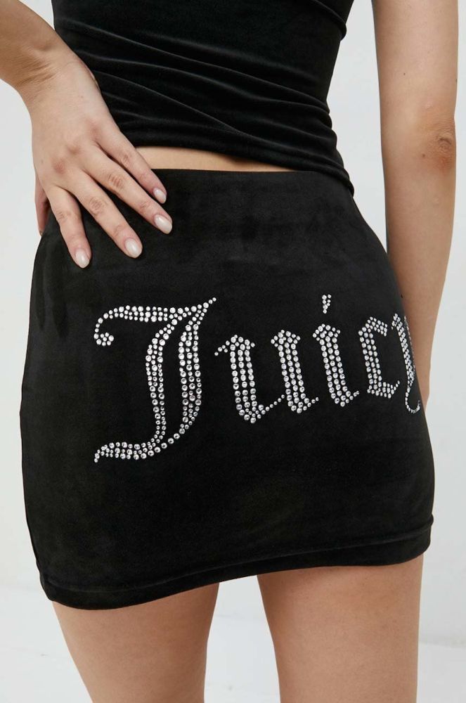 Спідниця Juicy Couture Maxine колір чорний mini олівець
