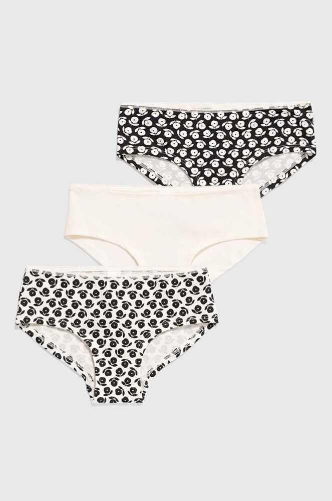 Дитячі труси United Colors of Benetton 3-pack колір бежевий