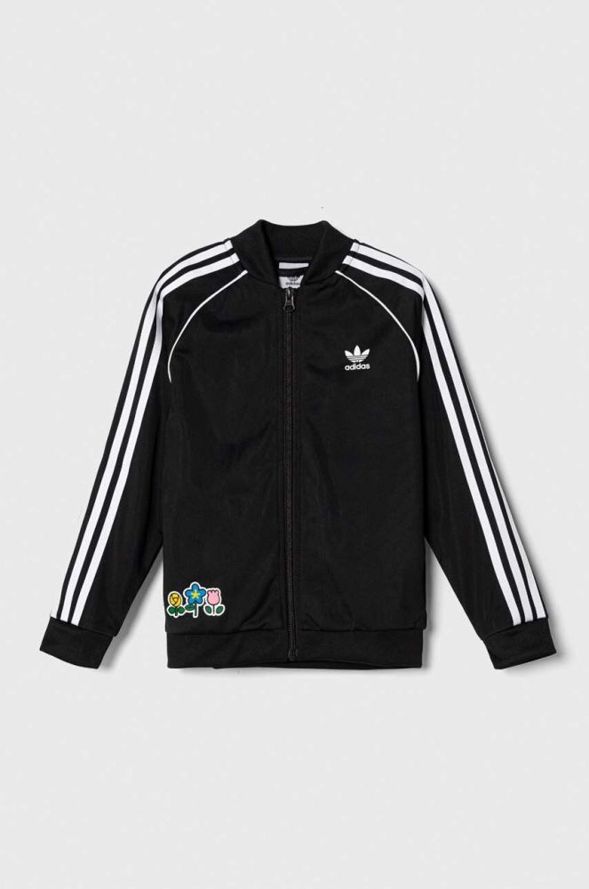Дитяча кофта adidas Originals x Hello Kitty колір чорний з принтом