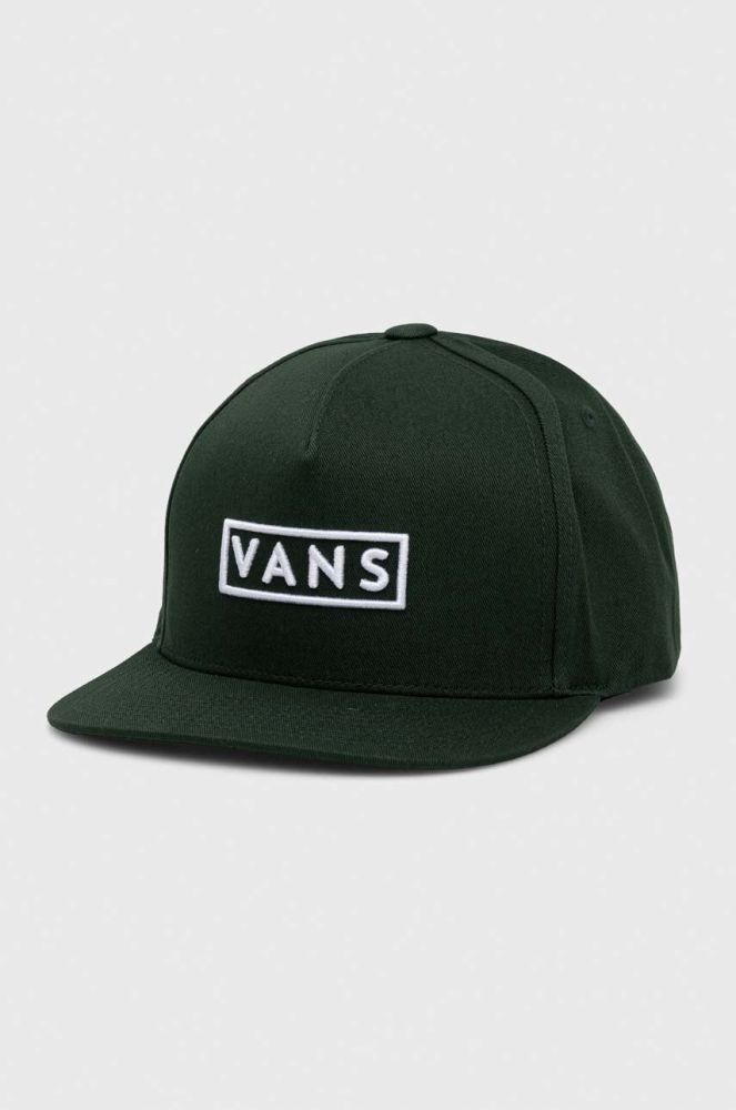 Бавовняна бейсболка Vans колір зелений з аплікацією (3365946)