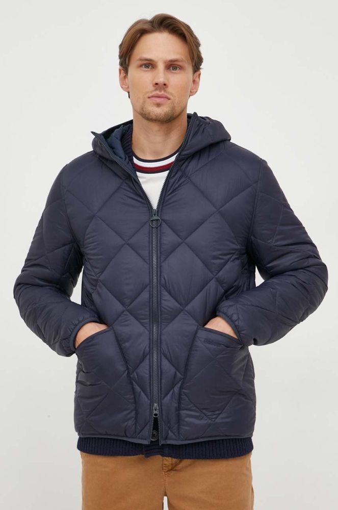 Куртка Barbour чоловіча колір синій перехідна (3577977)