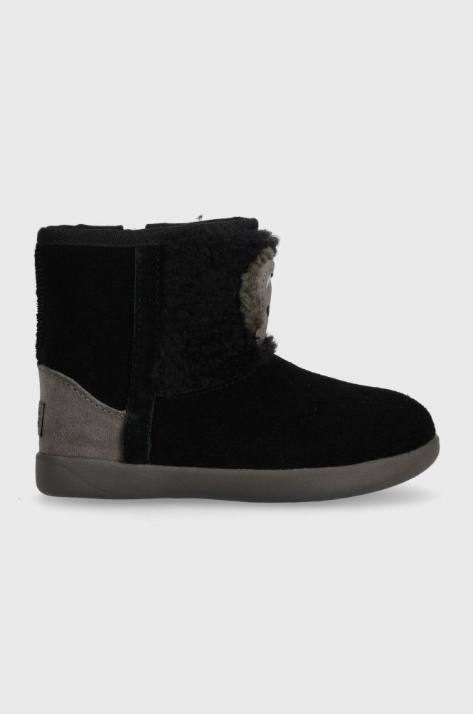 Дитячі замшеві чоботи UGG T KOALA STUFFIE колір чорний