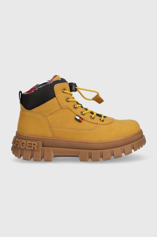 Дитячі зимові черевики Tommy Hilfiger колір бежевий (3401229)