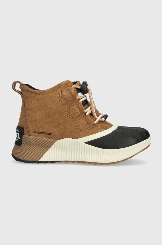 Дитячі зимові черевики Sorel YOUTH OUT N ABOUT™ CLASSIC WP колір бежевий