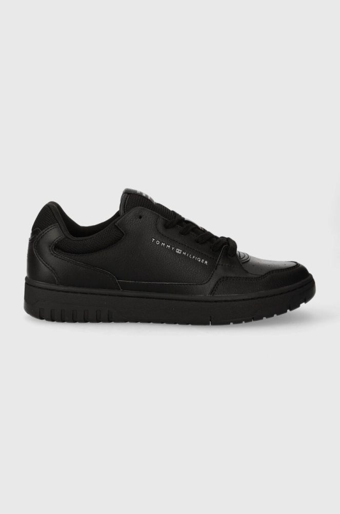 Кросівки Tommy Hilfiger TH BASKET CORE LEATHER колір чорний FM0FM04727