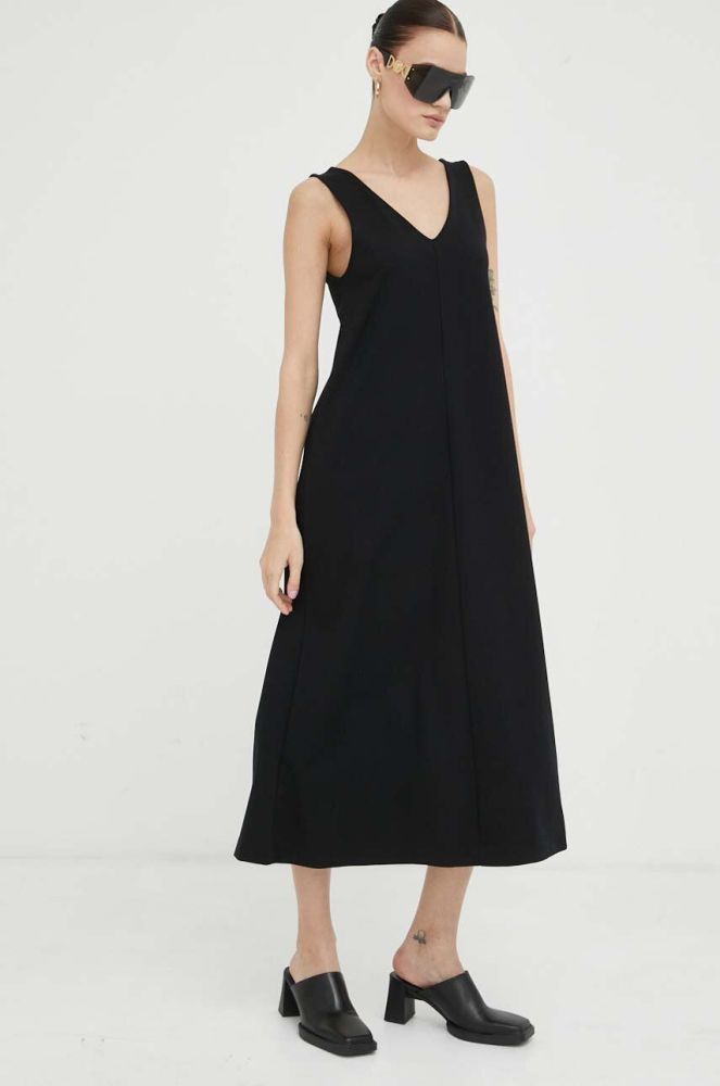 Сукня Drykorn колір чорний midi oversize