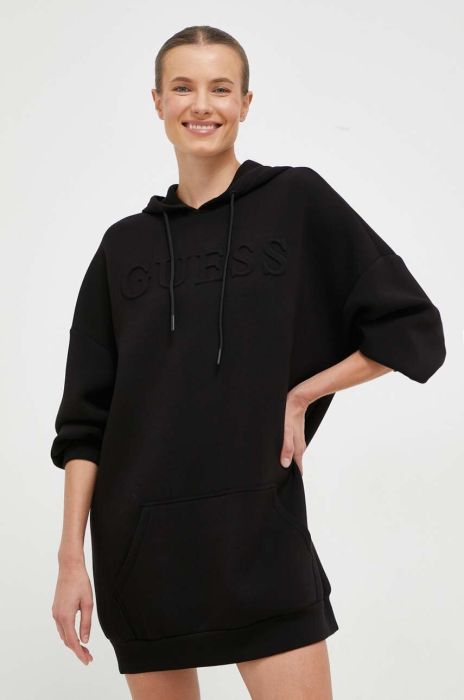 Сукня Guess колір чорний mini oversize