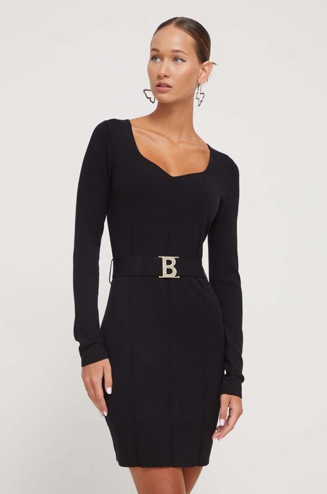Сукня Blugirl Blumarine колір чорний mini облягаюча (3582948)