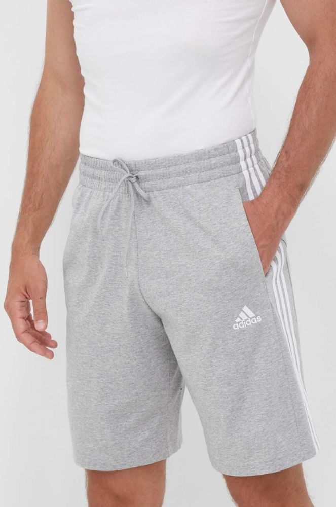Шорти adidas чоловічі колір сірий меланж (3322500)