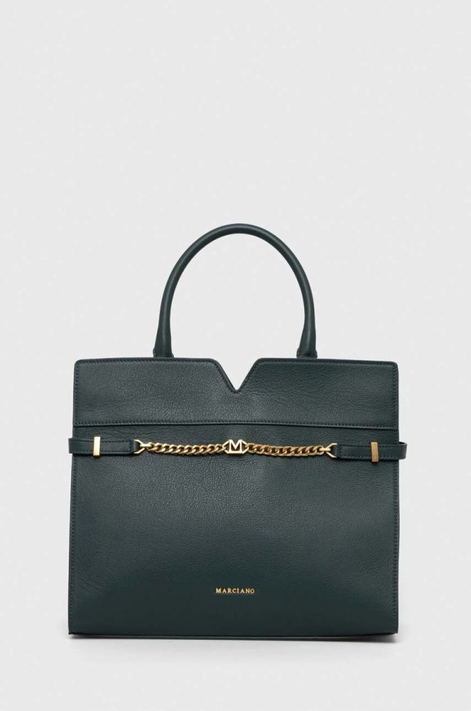 Шкіряна сумочка Marciano Guess колір зелений (3297149)