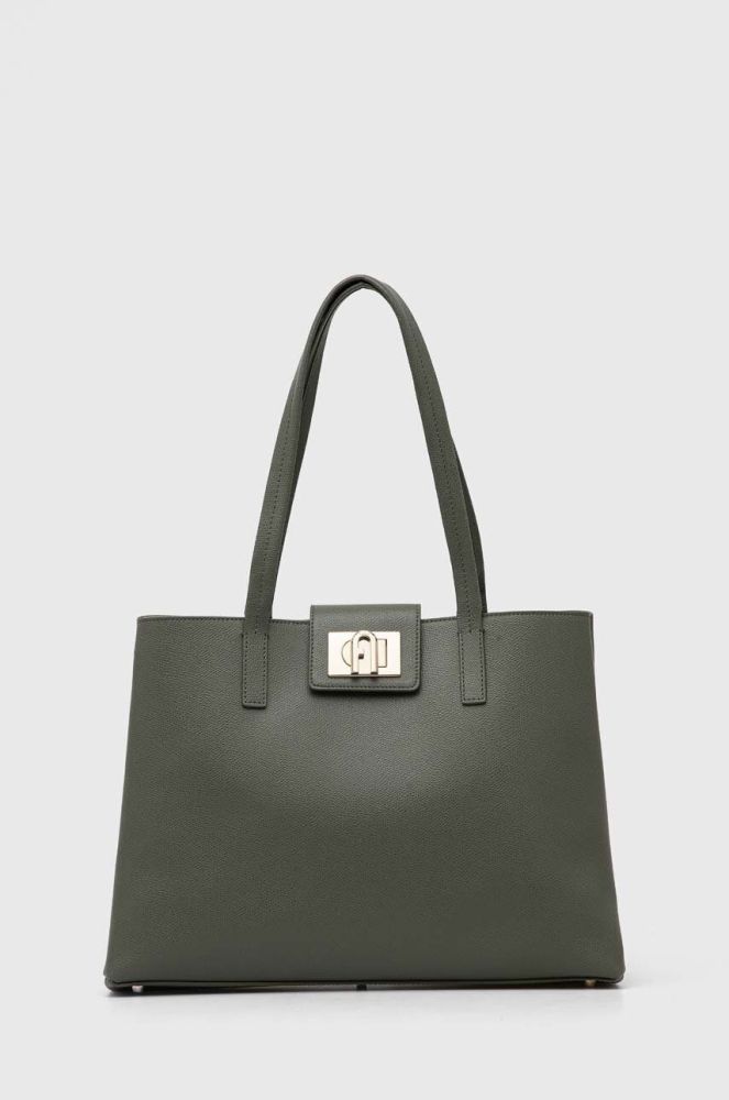 Шкіряна сумочка Furla 1927 колір зелений (3402466)