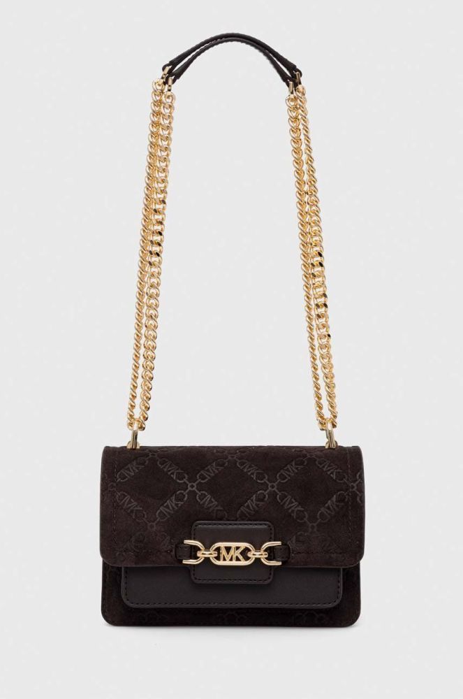 Шкіряна сумочка MICHAEL Michael Kors колір коричневий (3468038)