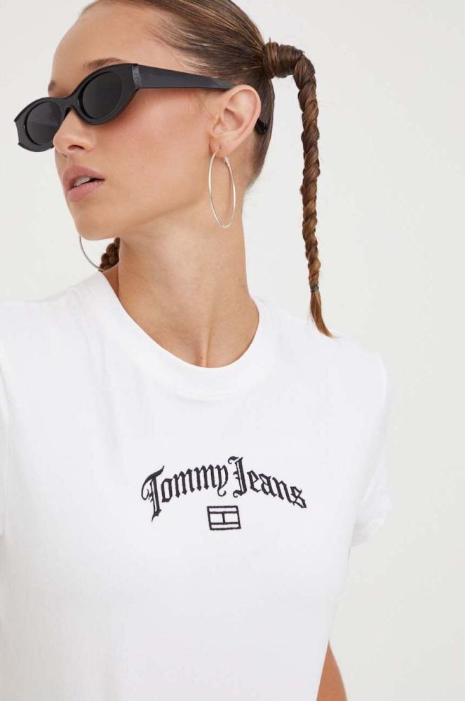 Футболка Tommy Jeans жіночий колір білий (3513057)