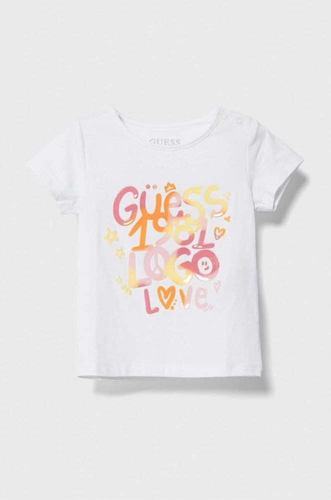 Футболка для немовлят Guess колір білий (3370507)