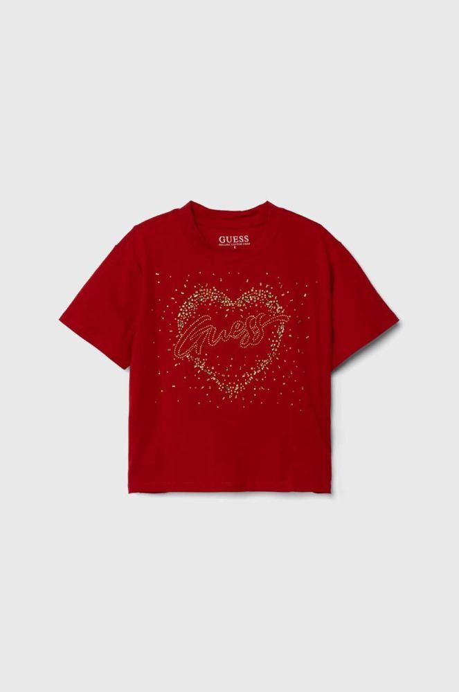 Дитяча футболка Guess колір червоний (3568877)