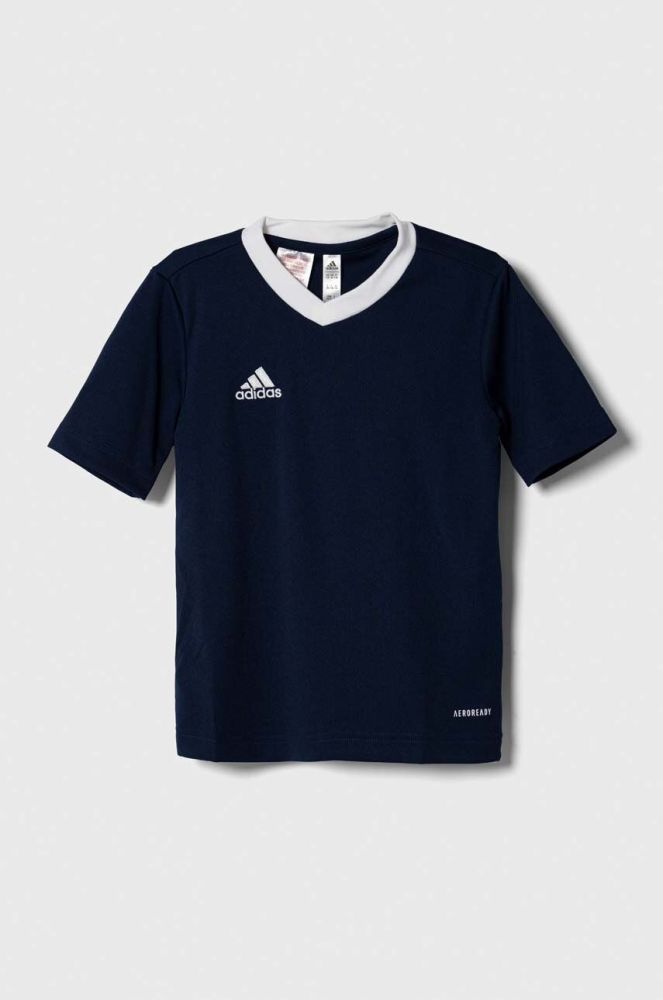 Дитяча футболка adidas Performance ENT22 JSY Y колір синій візерунок