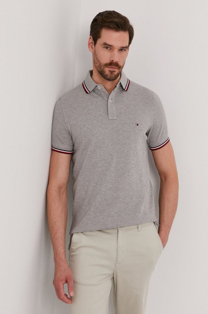 Tommy Hilfiger - Поло колір сірий (1325245)