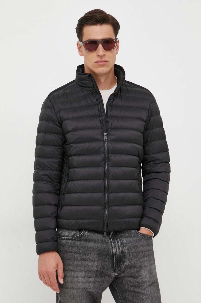 Guess - Пухова куртка колір чорний
