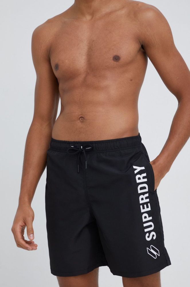 Купальні шорти Superdry колір чорний (2431932)