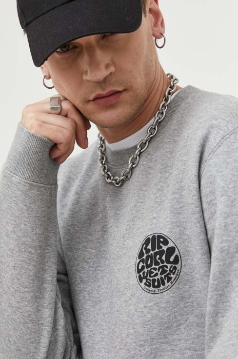 Кофта Rip Curl чоловіча колір чорний з принтом (3206210)