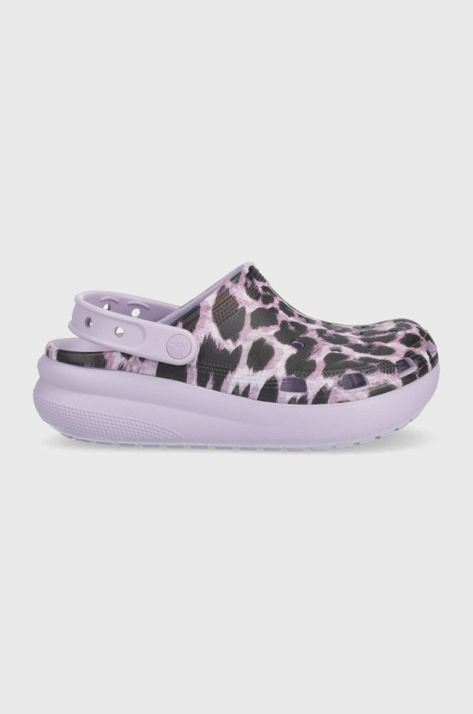 Дитячі шльопанці Crocs колір фіолетовий (2529547)