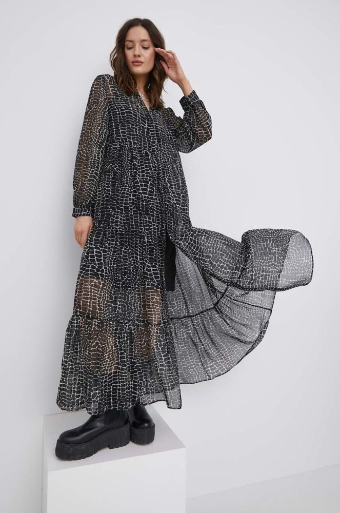 Сукня Tommy Jeans колір чорний maxi oversize