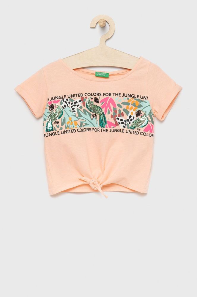 Дитяча футболка United Colors of Benetton колір рожевий (2305922)