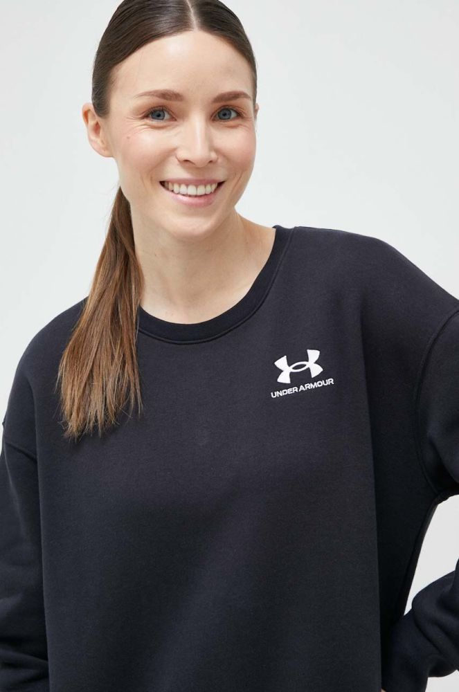 Кофта Under Armour жіноча колір чорний однотонна 1373032-495