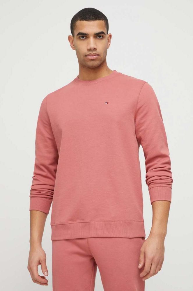 Кофта лаунж Tommy Hilfiger колір помаранчевий однотонна