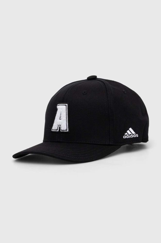 Бавовняна бейсболка adidas Performance колір чорний з аплікацією (3320246)